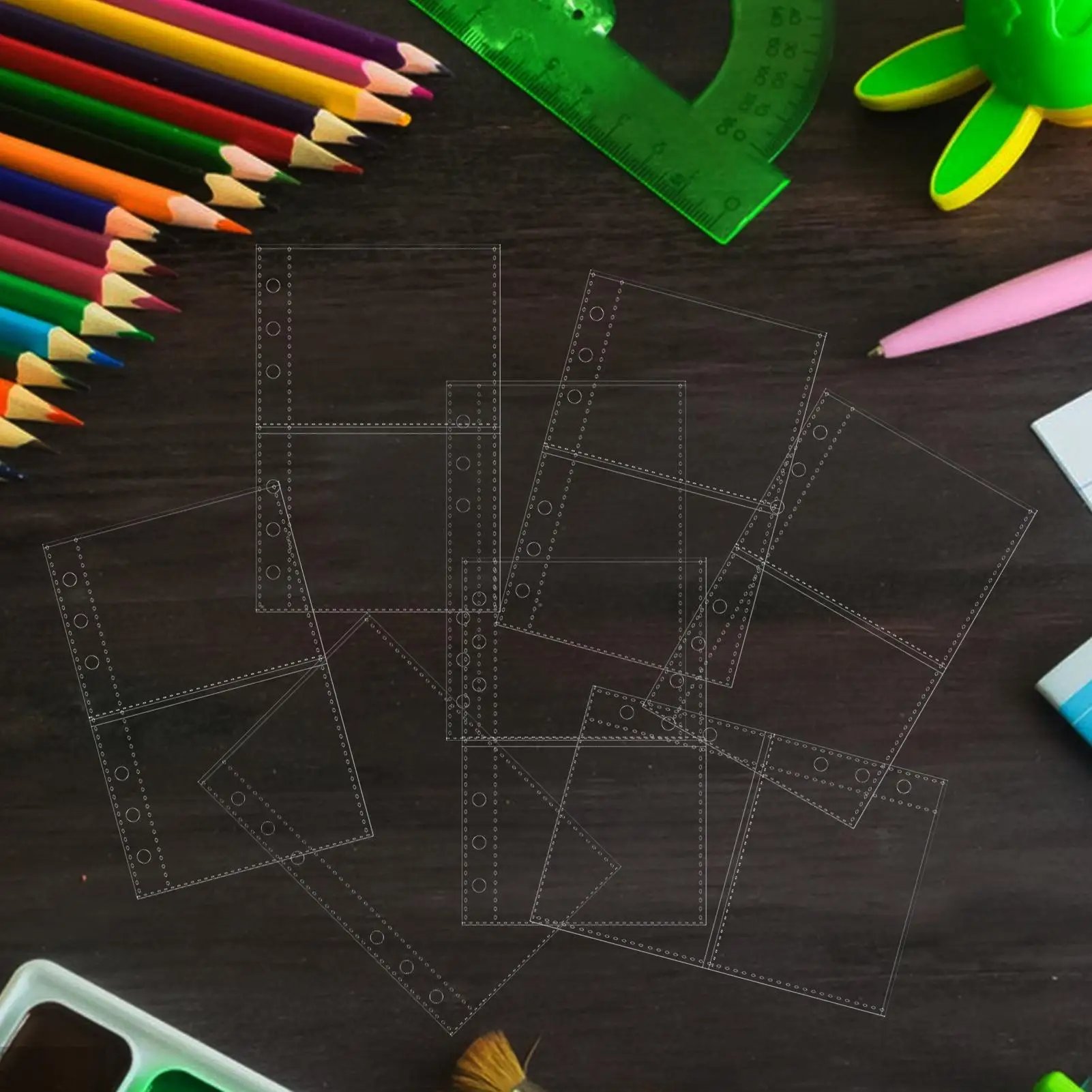 A6 Binder Inserts 10 Pieces 6-Ring Planner Refill Pages For Card Refillable Protectors For Pictures Postcards Journal