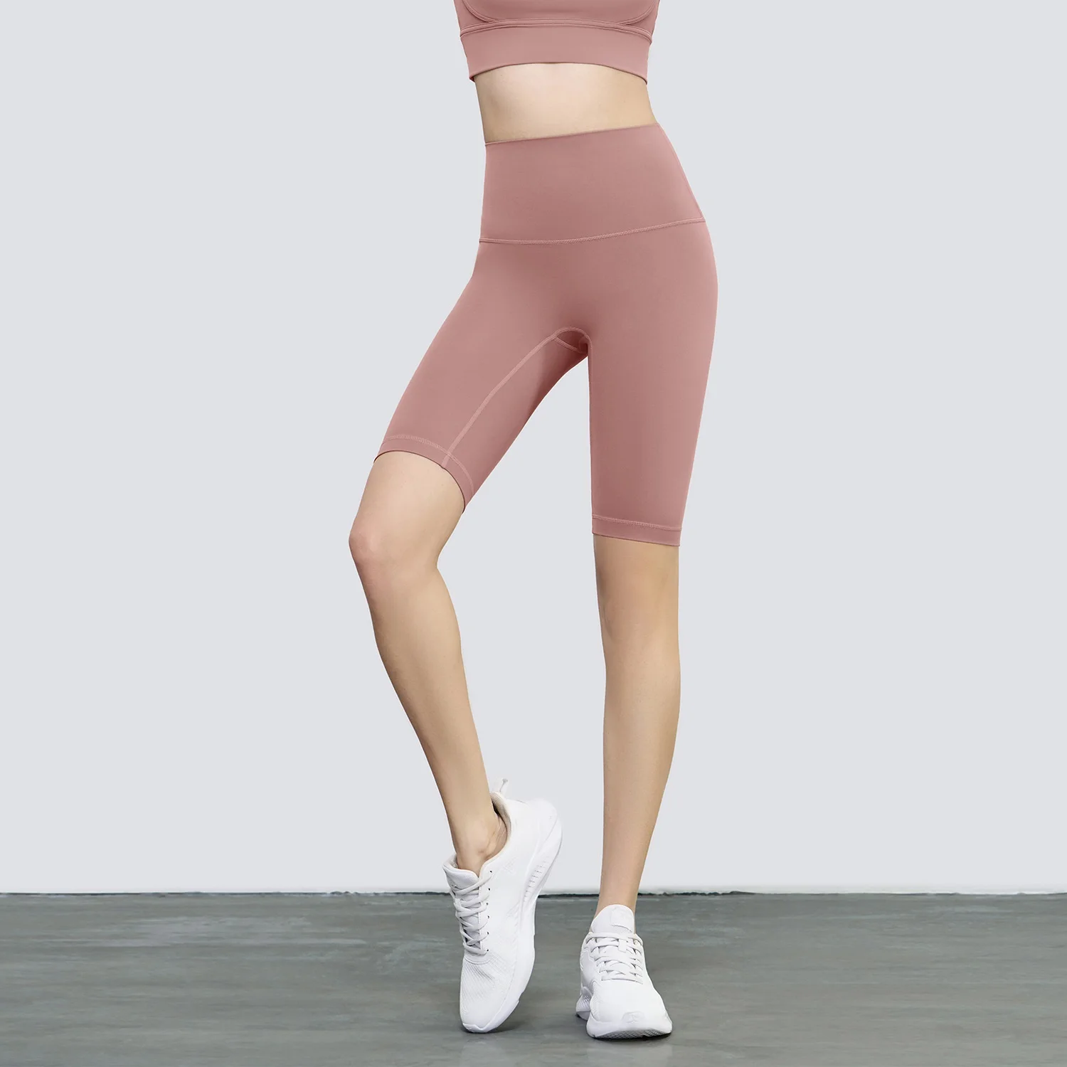 Solid Color Soft Women Sports Short Female High Waist Yoga Short Leggings Cycling Fitness Workout Comprehensive Training Jogging