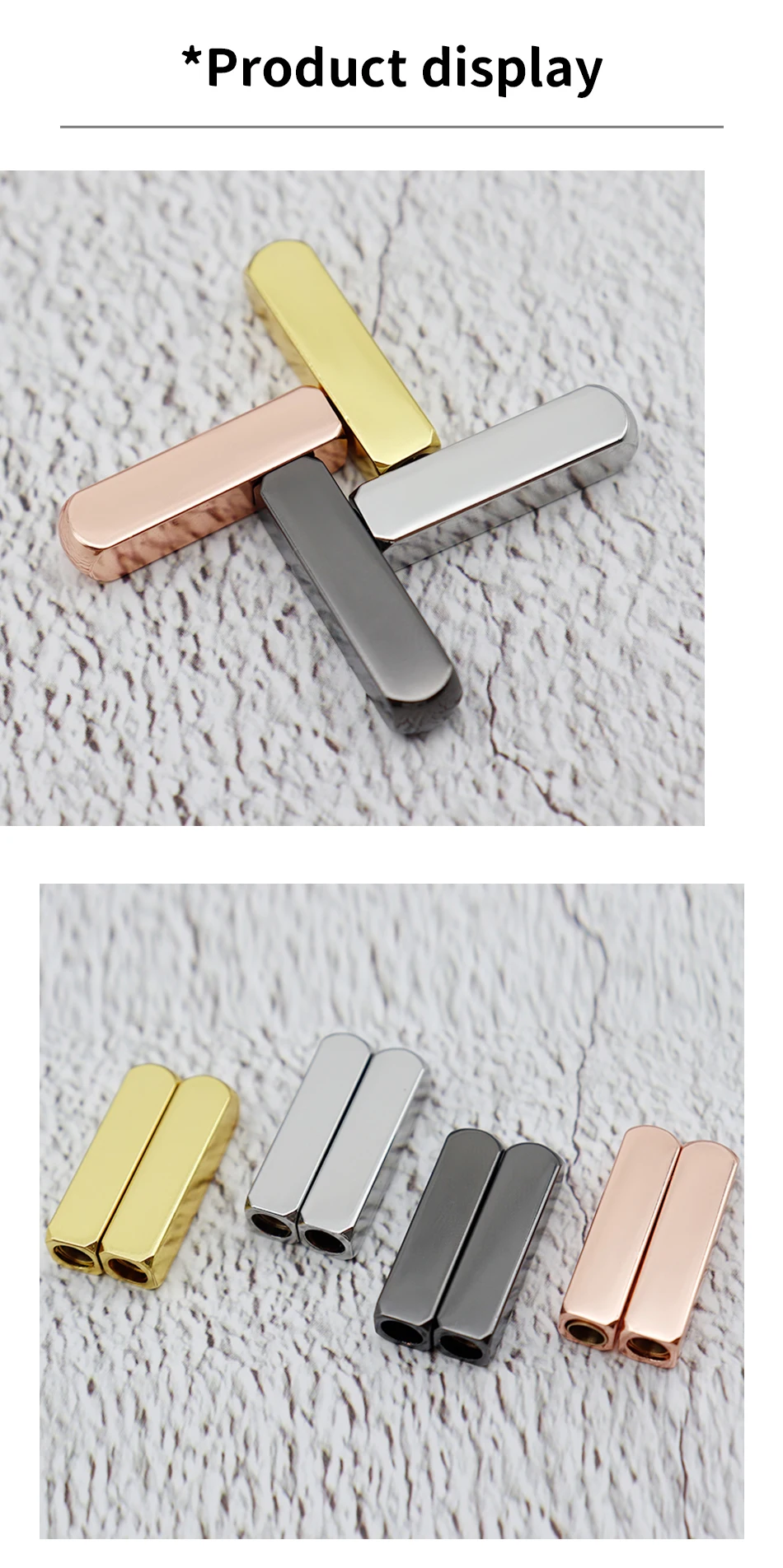 Weiou Spitze Spiegel Reflet glatte Seil köpfe 25*6*4,3mm 4pcs klassische Luft Sneaker String Spitzen Leinwand Cordon Quader Metall Aglets – Detail 7