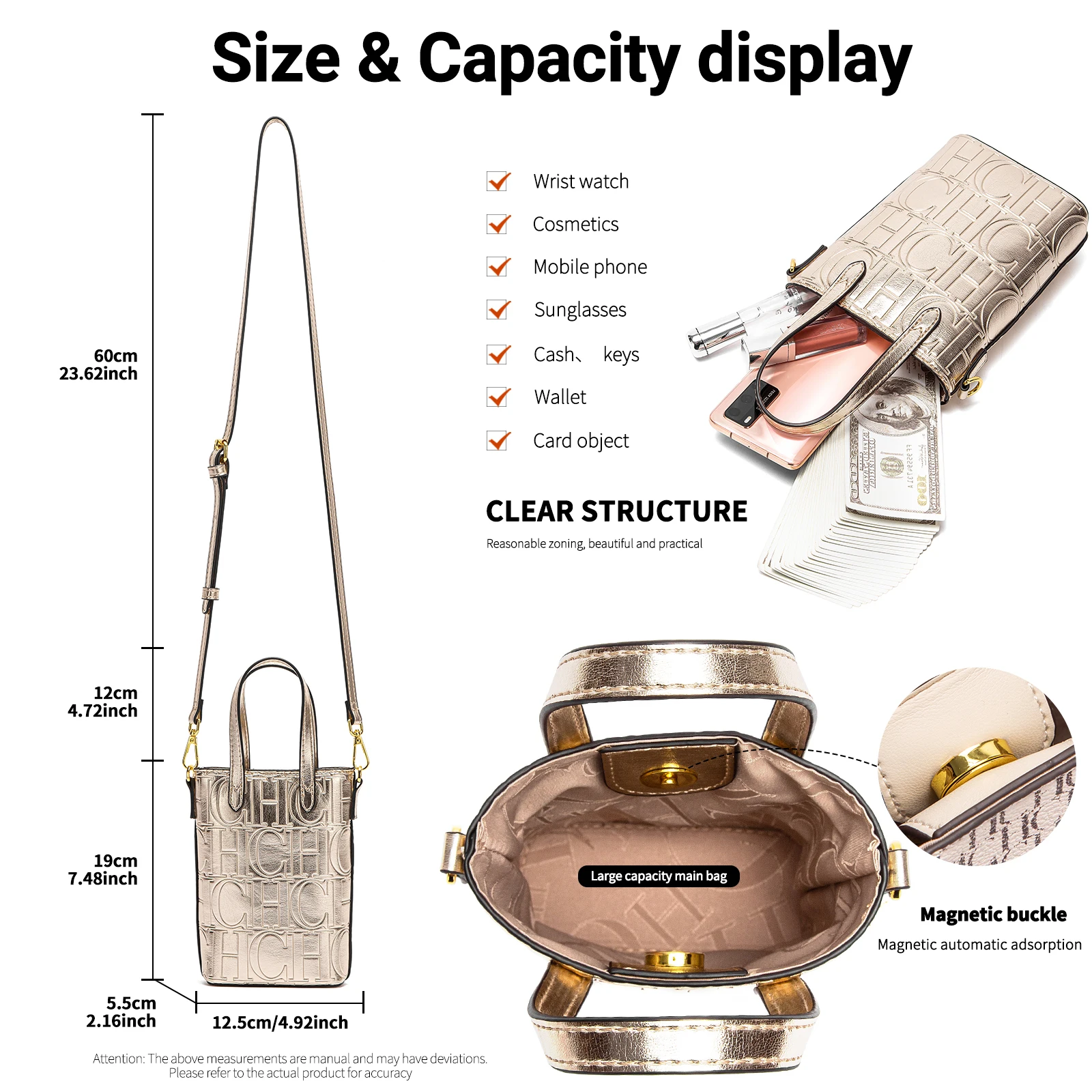 حقيبة هاتف نسائية من علامة CHCH لعام 2025، بتصميم...