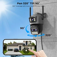 BESDER 15MP Wifi caméra PTZ extérieur double écran 10X Zoom numérique détection humaine 10MP sécurité IP caméra Surveillance o-kam Pro 3