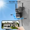 BESDER 15MP Wifi Camera PTZ Outdoor Dual Screen 10X Digital Zoom Human Detection 10MP Security IP Camera Surveillance O-Kam Pro 3