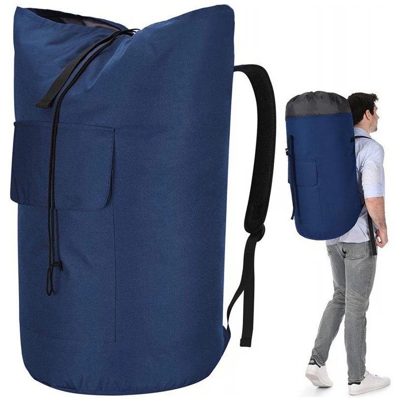Laundry Bag Backpack, 115L Extra Large Travel Laundry Bags, Adjustable & Extendable, Laundry Hamper Bag For Laundromat, College 4