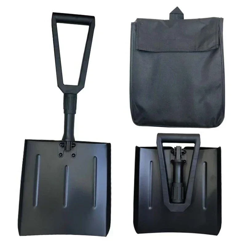 Aluminum Alloy Lightweight Foldable Snow Shovel for Camping Auto Emergency Non slip Snow Removal Tool Collapsible Portable 5