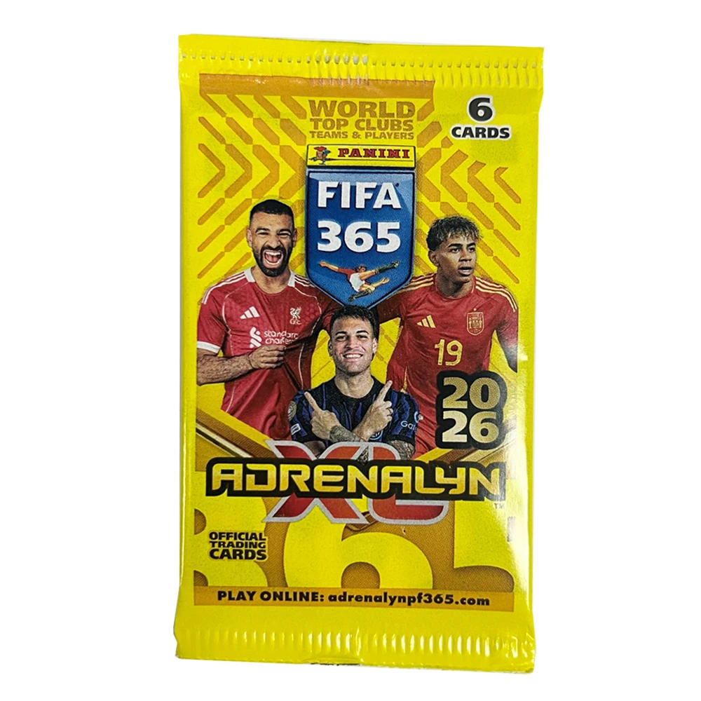 PANINI 2026 6 PZ/SET 365 Carte collezionabili di calcio Messi Zinane Ronaldo Bellingham Haaland De Bruyne Carta da collezione autografata