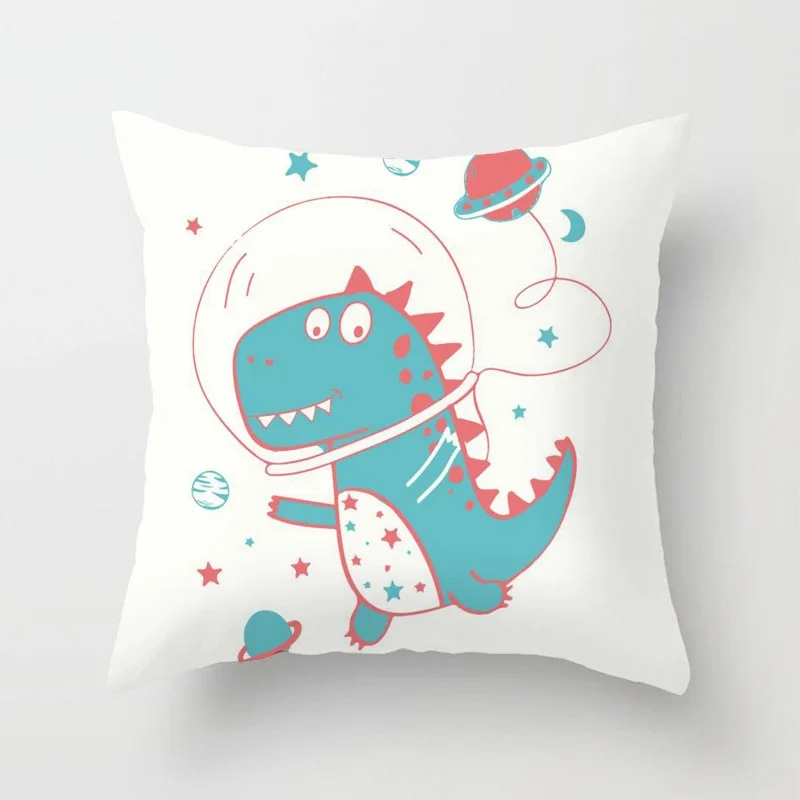 

Dinosaur Cushions Covers,Geometric Abstract Art Throw Pillow Case Sofa Cushion Cover Home Decor (45cm x 45cm)