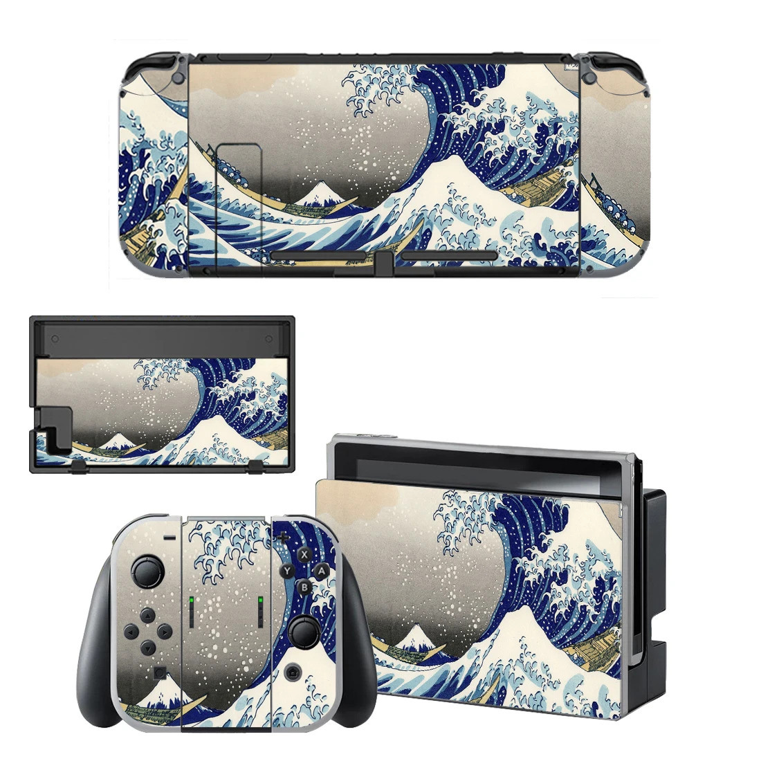 Vinyl Decal Skin Cover Set for Gaming Console and Accessories