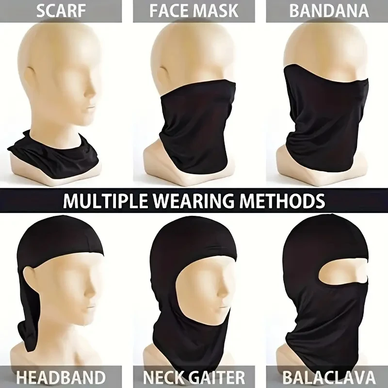1 PC Four Seasons Cycling Mask Motorcycle Warm Headgear Outdoor Ski Mask Filter Headgear Breathable Mesh