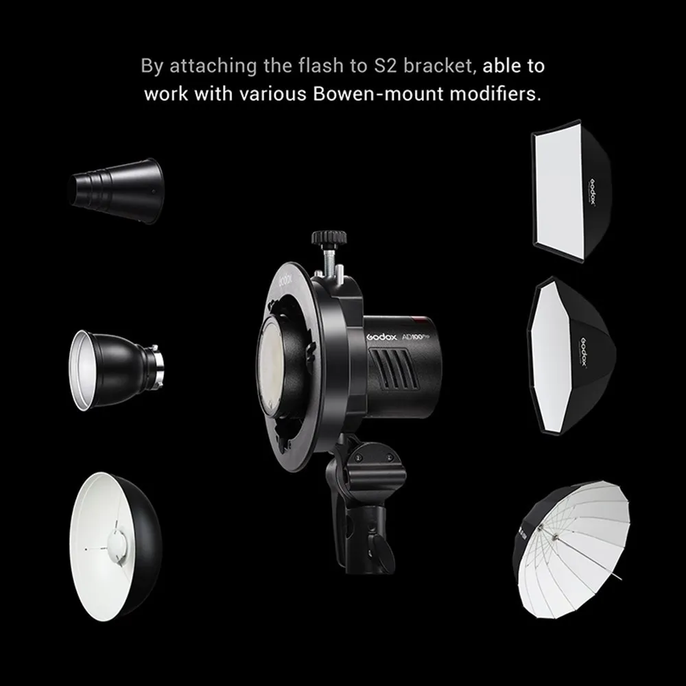 Godox AD100Pro AD100 PRO TTL HSS 100W Outdoor Flash Speedlight 2.4G Wireless Pocket Flash For Sony Nikon Canon Fujifilm PK AD200 On Camera Flash Camera Flash