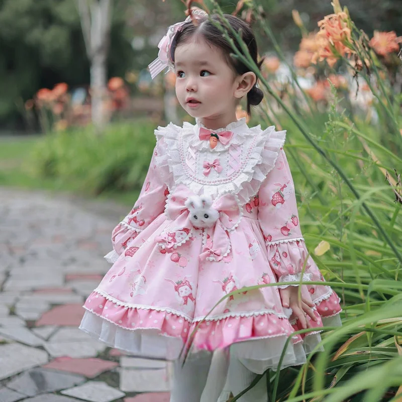 

Children's original skirt genuine bunny Lolita autumn girl princess skirt Peng skirt.