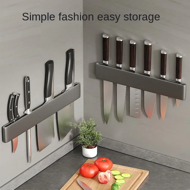 Kitchen Multifunctional Knife Holder for Wall No Drilling Incl Self Adhesive Tape Wall Mounted Rack Used To Store Cutting Tools 4