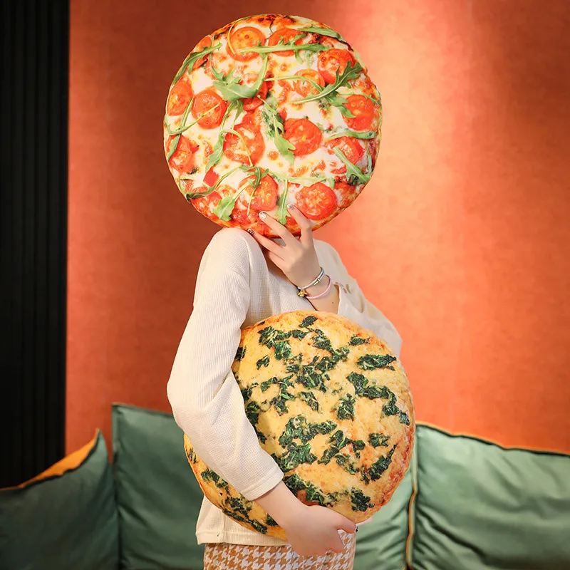 40/60cm Pizza Pancakes Pillows Food Plush Toys Simulated Snack
