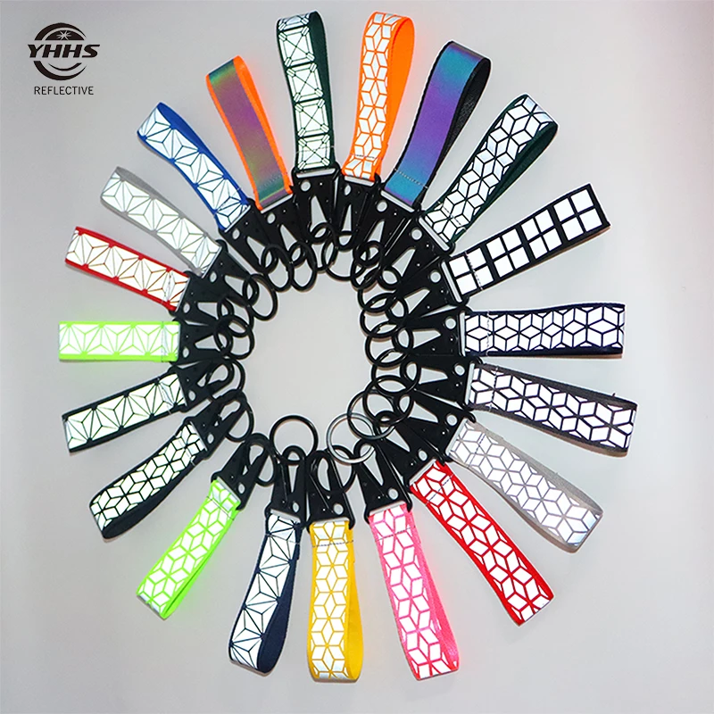 thumbnail image 2 of Reflective Keyrings For Bags Safety Reflector Pendant Clothing Safety Reflective Keychain Pendant Lightweight And Portable Outdoor Tool For Running 2 of 10