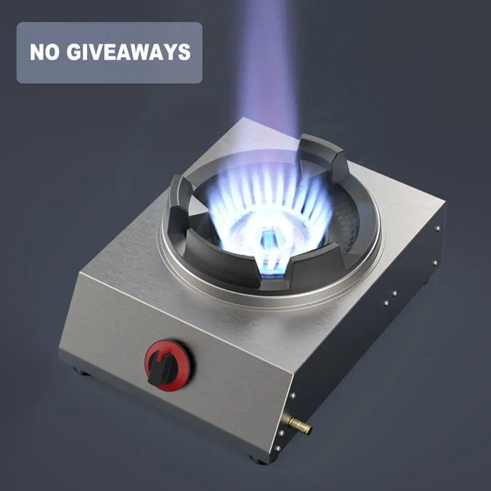 Kitchen Single Gas Stove Household Gas hob Cooktop Stainless Steel