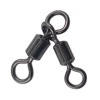 20-100pieces 3 Way Fishing Swivel Rolling Triangle Joint Rolling Swivels  Fishhooks Fishing Connector Pesca Emerillon Peche 1