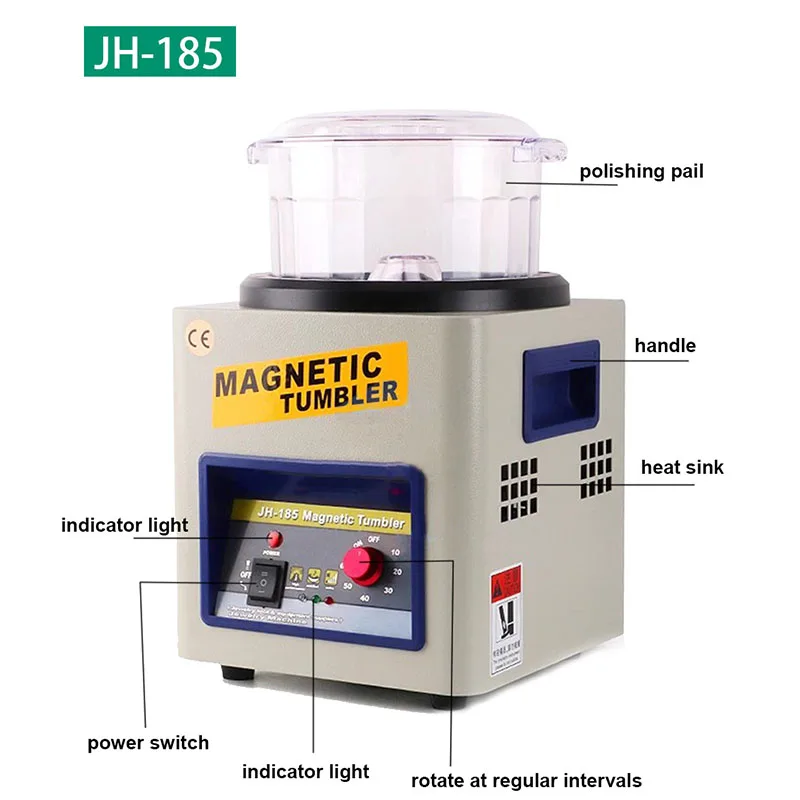 Magnetic Polishing Machine Electric Cleaning Polishing Magnetic Deburring Equipment Jewellery jewelry Magnetic Polishing Machine 3