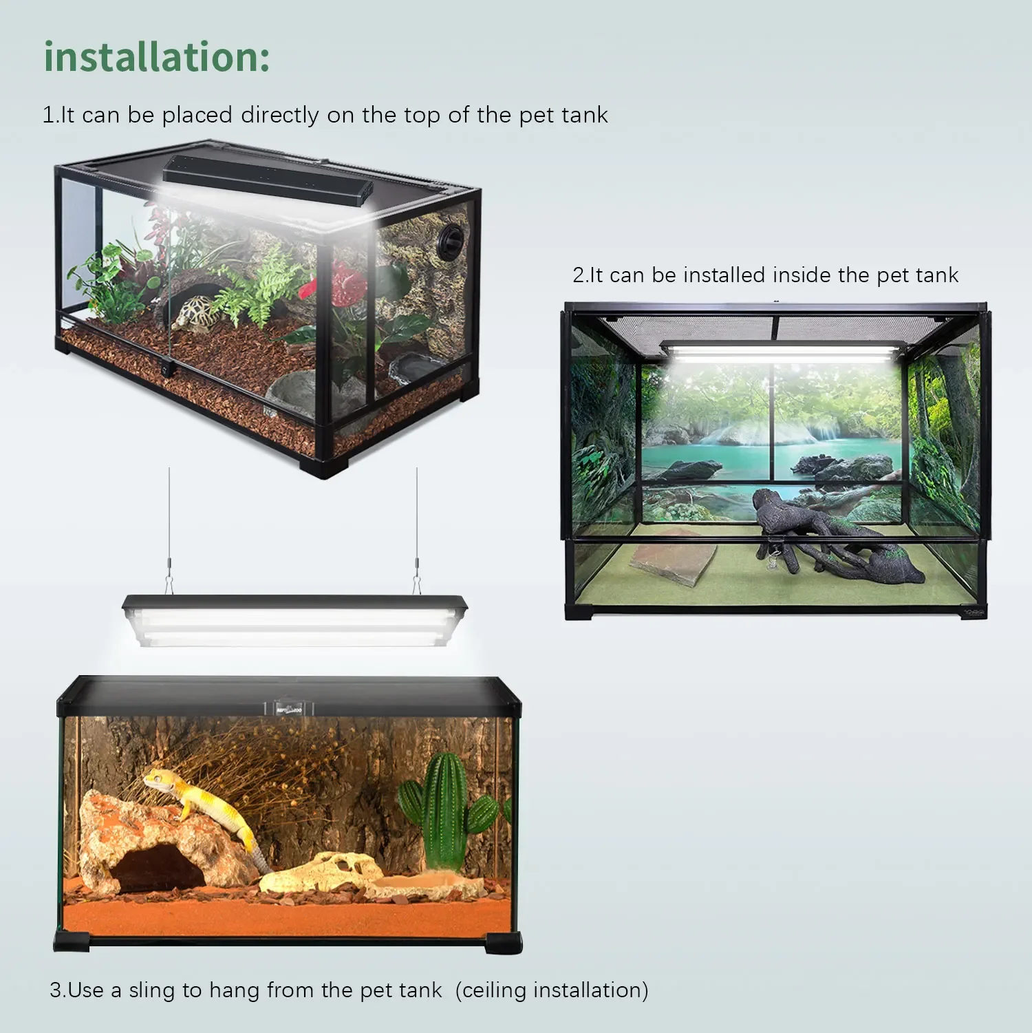 Hydroponics Equipment 2 Bulbs Grow Tube LED Light And T5 High Output Fluorescent Plant Lamp Fixtures