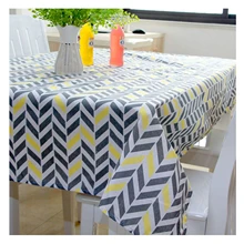 

Cotton Tablecloths, Waterproof Table Covers Zebra Crossing Pattern Black Yellow Dining Table Coffee Table Deco