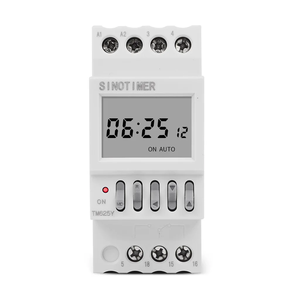 

TM625Y Smart Timer Switch 220VAC 50/60Hz Infinite Year Cycle Monthly Timer Switch DIN Rail Used On Communication Base Station