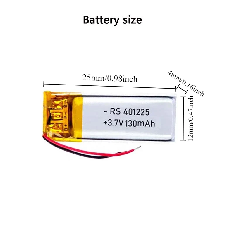 Batteria ai polimeri di litio ricaricabile per auricolari_voghion.com