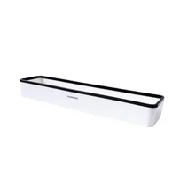 Toilet Bathroom Storage Cabinet Rack Wall Hanging Hole Free Multifunctional Artifact Above Toilet Rack White Shelf Organizer 5