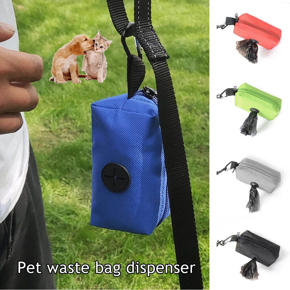 

Dog Poop Bag Portable Outdoorpet Garbage Bags Hands-Free Clip Dog Toilet Bag Solid Color Pets Products Dog Garbage Bag Dispenser