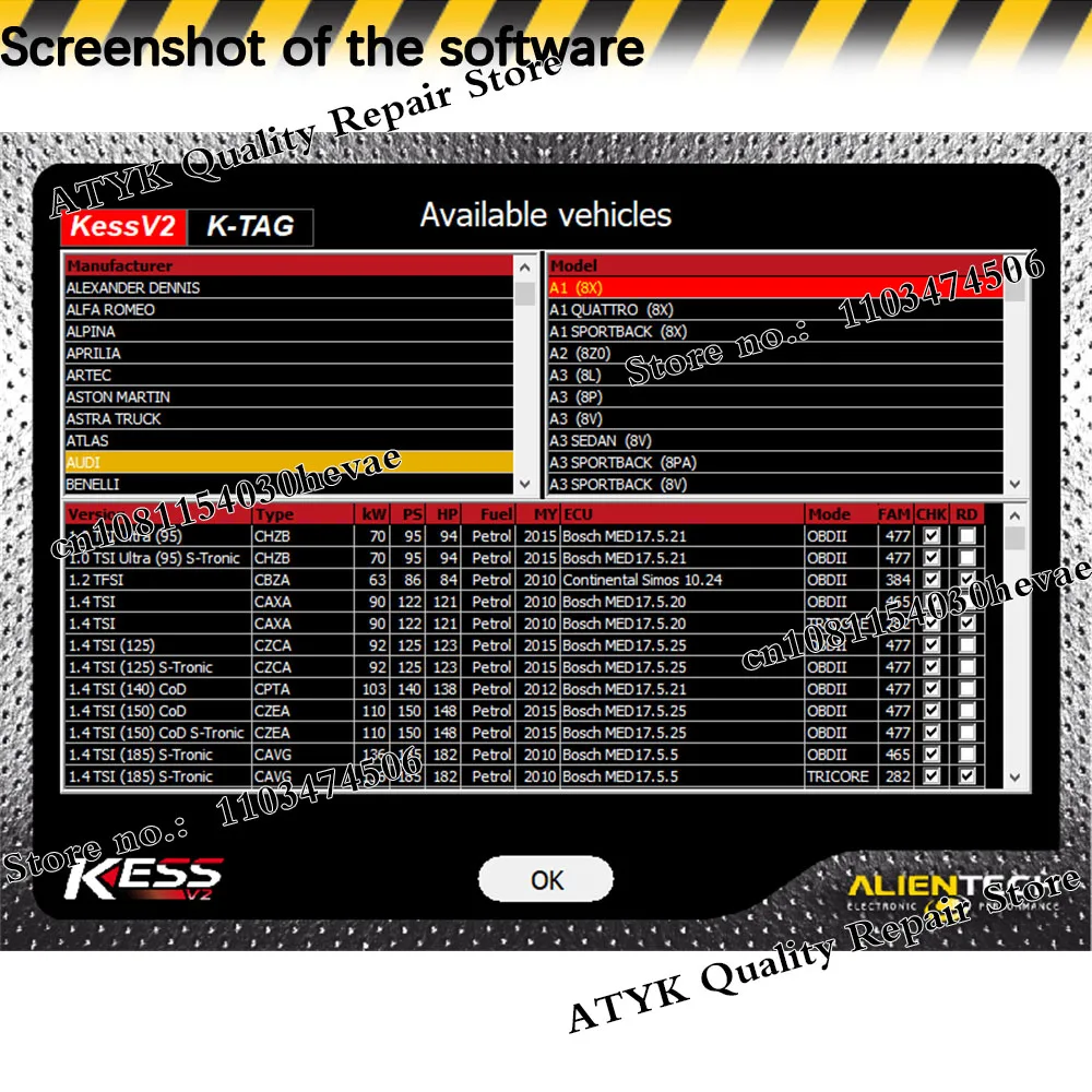 Herramienta de programación de chips ECU Ksuite 2.80 para software KESS, herramienta de reparación de automóviles y cami