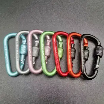 Aluminum Alloy Carabiner – Locking Safety Buckle for Camping & Hiking 1