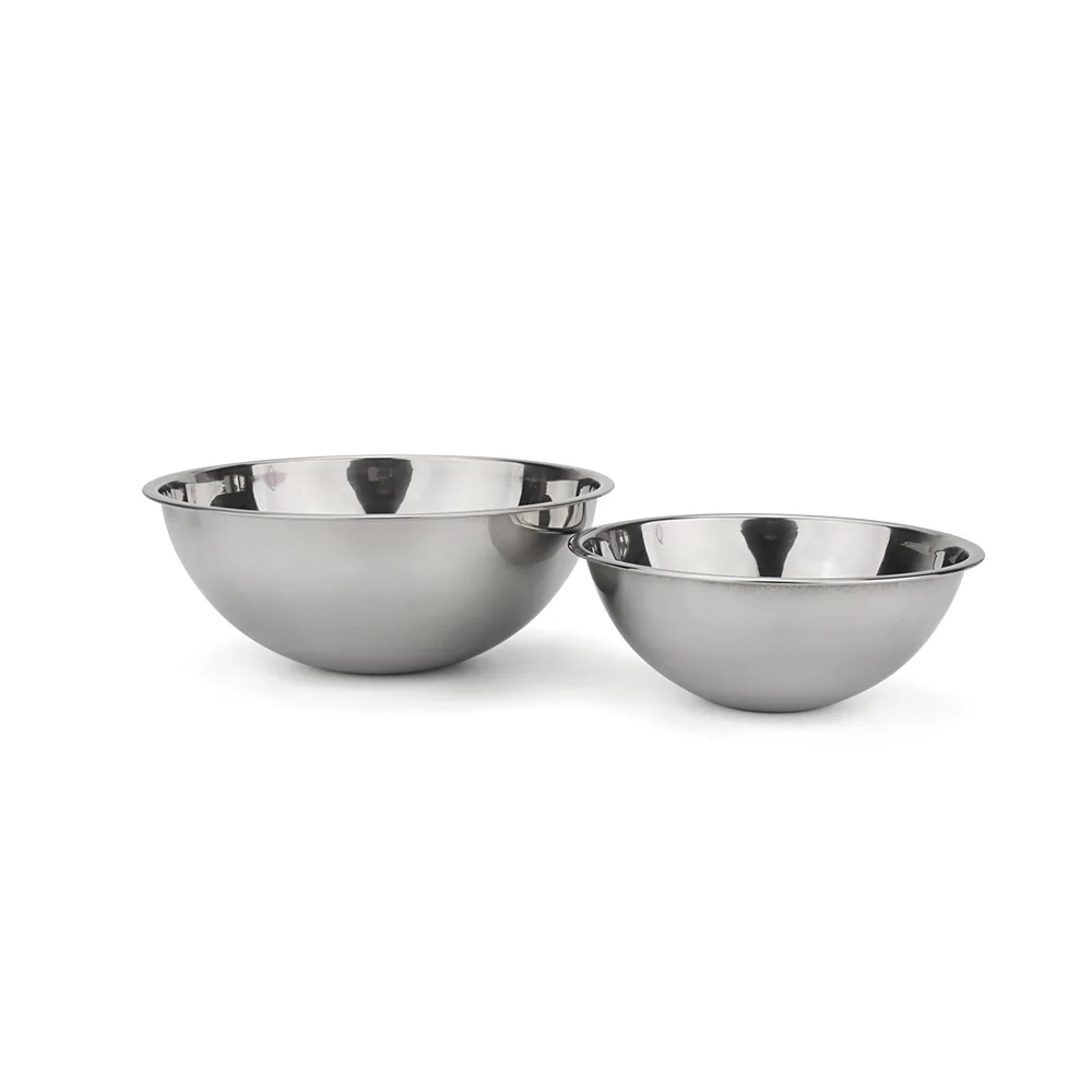 Round Stainless Steel Pet Bowl Dog Cat Food Drink Bowl Replacement Basic Feeder Bowls 3