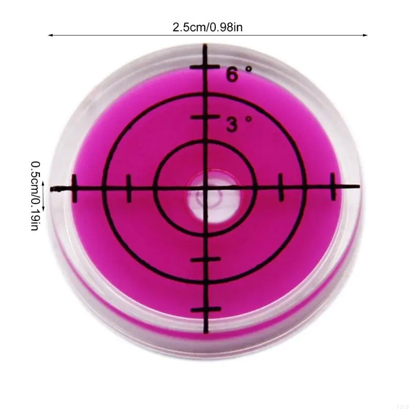 P0UB Golfball Marker Golfs Putting Aid Round Bubble Levels High Reader