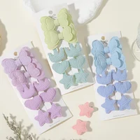 Children Bow Hair Clips Baby Girls Mini Star Love Crown Hairpins Soild Colors Barrettes New Year Kids Hair Accessories Gifts 4