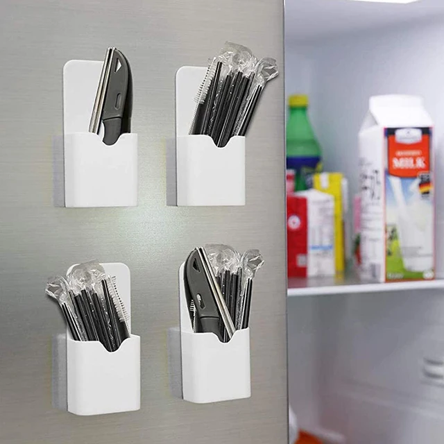 Műanyag Mágneses Toll Tartó Törlő Marker Tároló Doboz Ceruza Szervező Otthoni Iroda Tábla Hűtőszekrény Falra - Image 5