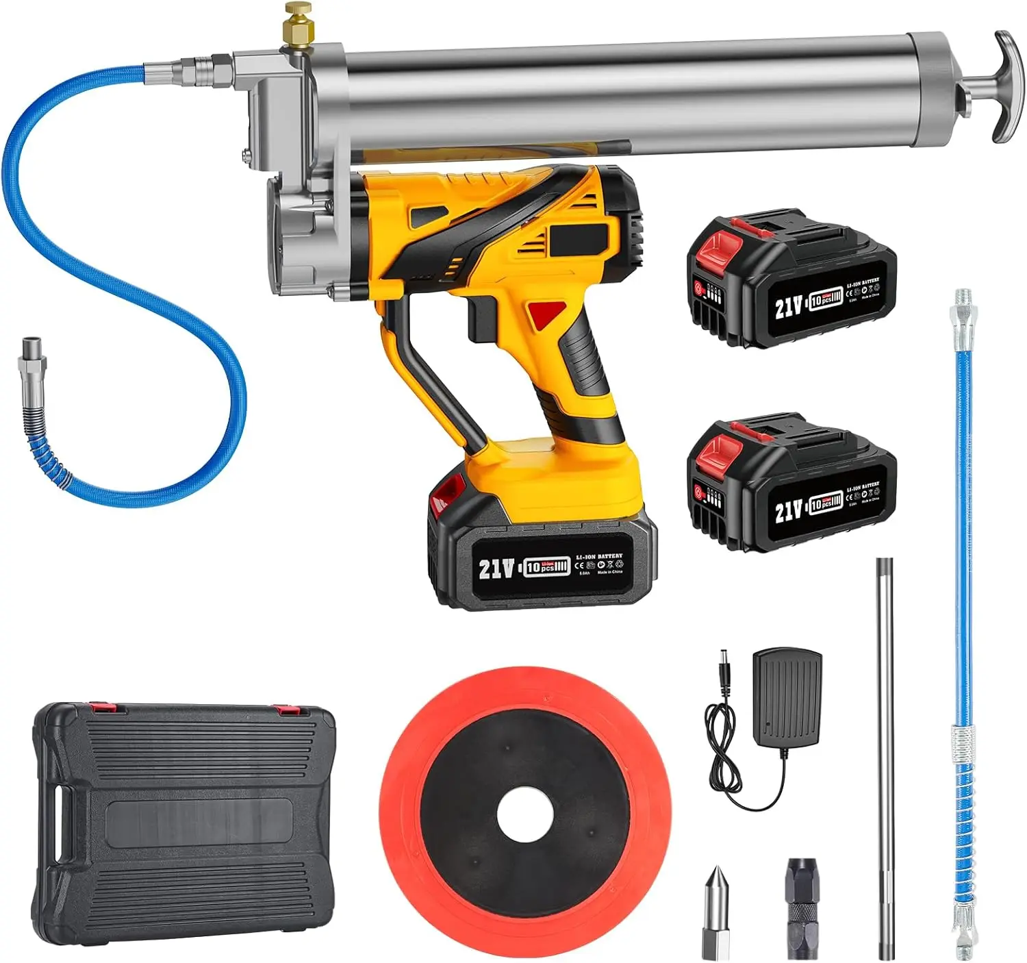 Taskstar 12000PSI Bürstenlose Elektrische Fettpresse Set Elektrische Hochleistungs-Fettpresse Werkzeugset für Makita 18V Akku – Detail 7