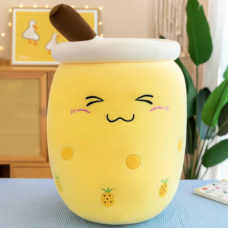 thumbnail image 1 of 22-70cm Giant Size Bubble Tea Plushies Squishy Milk Tea Boba Pillow Peluche Ice Cream Fruits Juice Drink Bottle Prop Decor Gift, 1 of 5