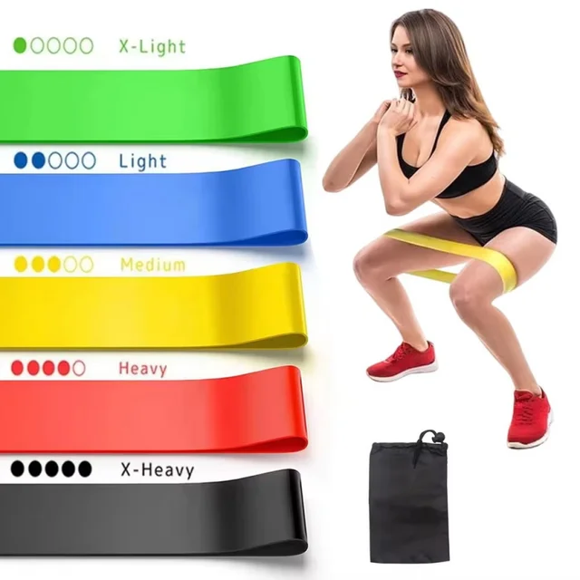 2/4/6/10/20pcs Yoga Resistance Rubber Bands Indoor Outdoor Fitness Equipment Pilates Sport Training Workout Elastic Bands