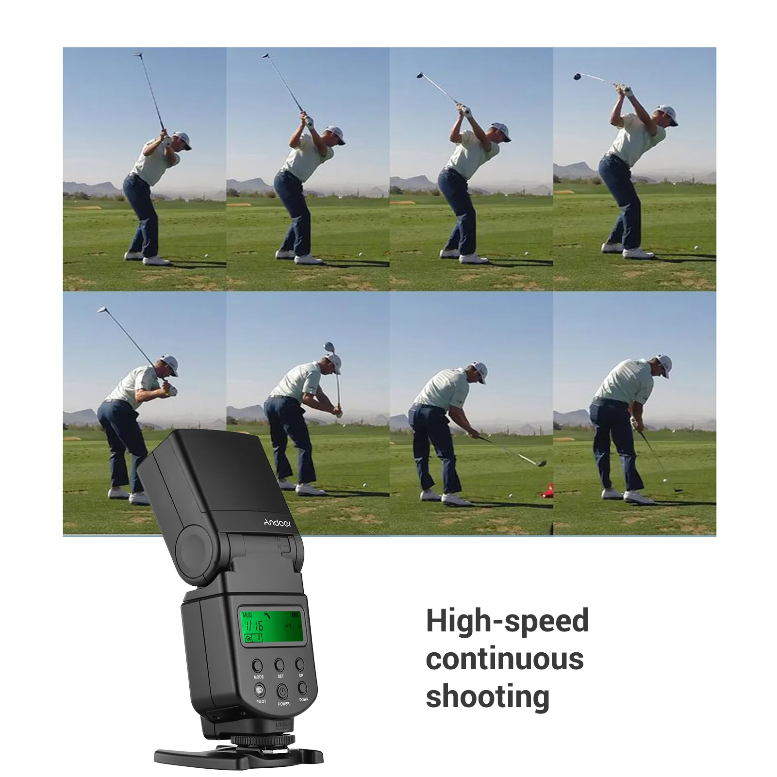 On Camera Flash Andoer Universal Flash Speedlite GN40 LED Fill Light Bracket Canon Nikon Olympus Pentax DSLR Cameras on camera flash camera flash