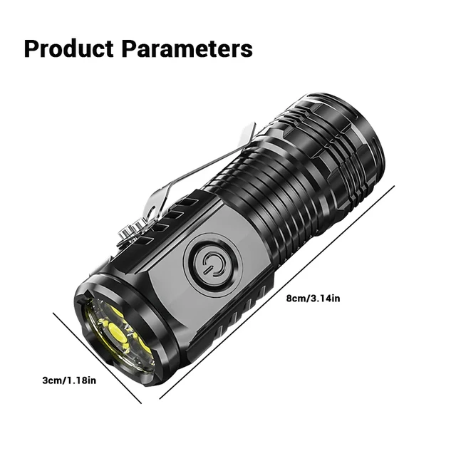 Super Bright Mini USB Rechargeable Flashlight 6