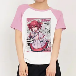 Colorful Pastel Digital Vintage Anime Graphic Streetwear Shirt - XS (19603)