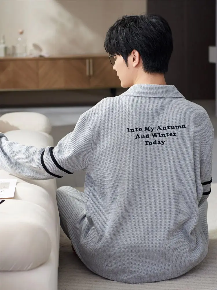 Couple pajamas set Cotton pajamas seda pajamas luxury pajama Plaid Home wear pijama for men The nightgown pyjamas Underwear