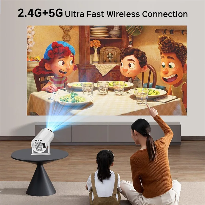 미니 스마트 프로젝터 X8 Max 4K 초고화질 블루투스 듀얼 주파수 2.4G/5G 160ANSI 720P 홈 시네마 야외 프로젝터