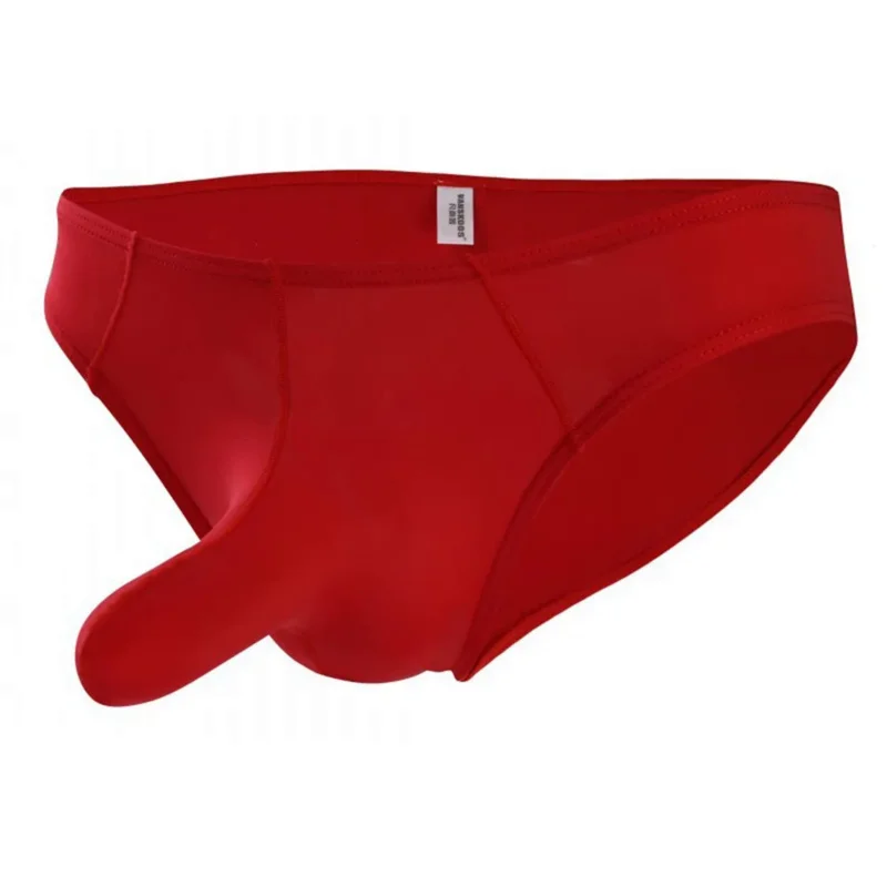 Sexy Elephant Nose Men Briefs Underwear Men's Big Pouch Underpants Mens Ice Silk Underwear Shorts Cueca Male Panties