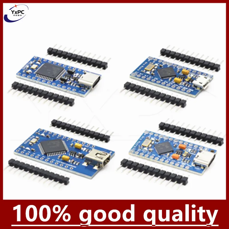 MICRO/MINI/TYPE-C USB Pro Micro for arduino ATmega32U4 5V/16MHz Module ...