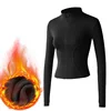 MXLLINA Winter Thermal Riding Horse Jacket Women Zipper Equestrian Coat Velvet Plush Thickened Sport Long Sleeve Top Clothing 1