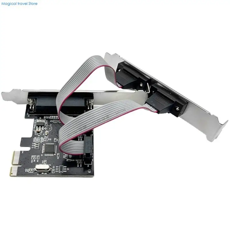 N2UB PCIE 2 포트 RS232 카드 데스크탑 컴퓨터 액세서리 용 1 포트 병렬 LPT 확장 카드 교체
