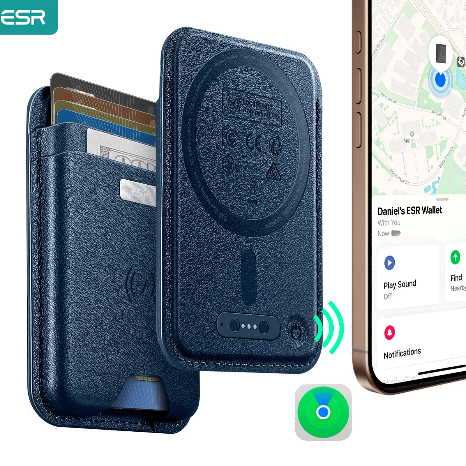 ESR for MagSafe Wallet with Find My Functionality Cards Holder