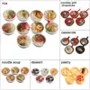 Miniature Dollhouse Chinese Rice Pastry Casserole Noodles Dessert Kitchen Toy Fake Food for 1/6 Doll Toys Dollhouse Decoration 5