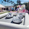 Outdoor Amusement Inflatable Bumper Car Go Kart Track Bumper car race track inflatable go kart race tracks 1