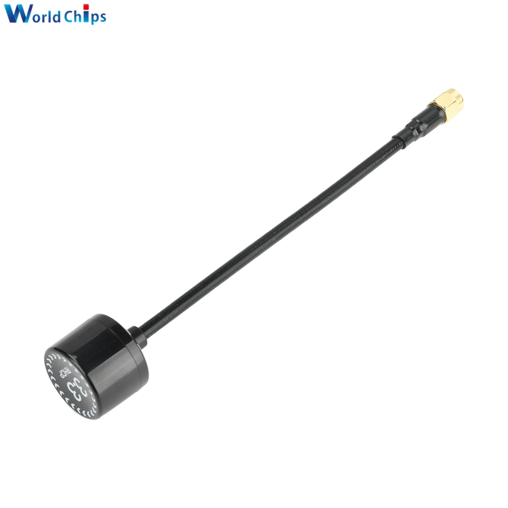 Antenne SMA 4.5dBi montée sur drone, prête pour le vol FPV