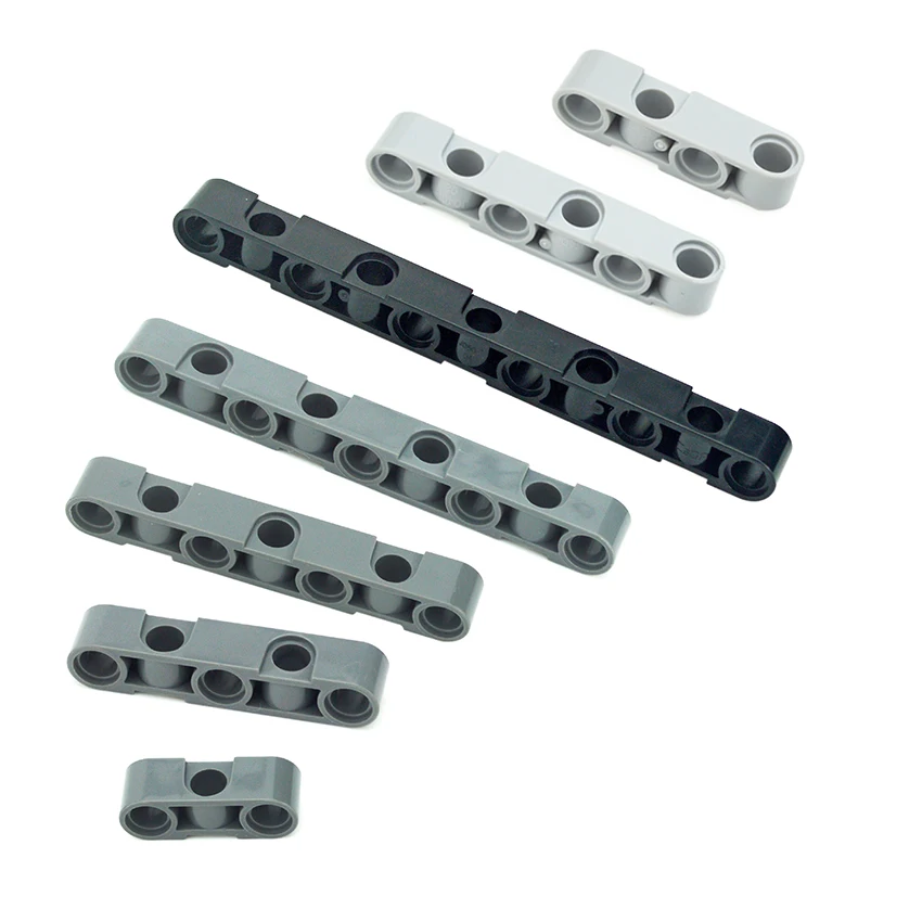 Building Blocks MOC Technical Special Parts 1x3 1x4 1x5 1x6 1x7 1x9 1x11 Beam Center Thick Hole Studless Liftarm Crane DIY Brick