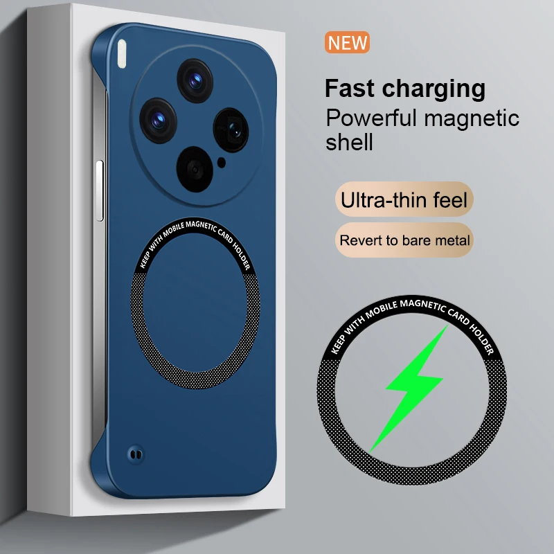 Sleek Magnetic Wireless Charging Luxury Phone Case